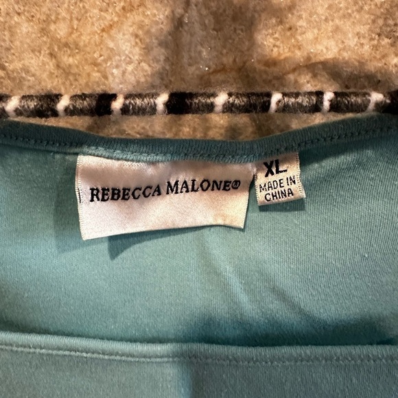 Rebecca Malone teal blue tank size XL - Picture 2 of 4